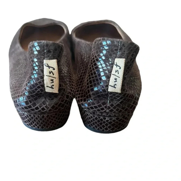 French Sole fs/ny Brown Snake Print Shoes - Picture 6 of 7